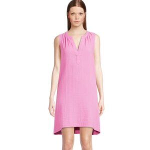 Time and Tru | Sleeveless Double Cloth Dress